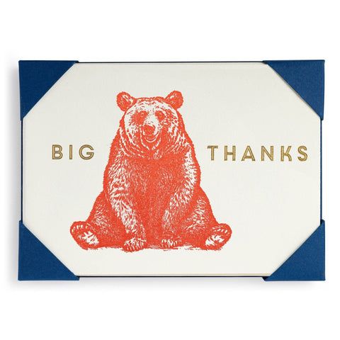Letterpress Card Pack - Big Thanks