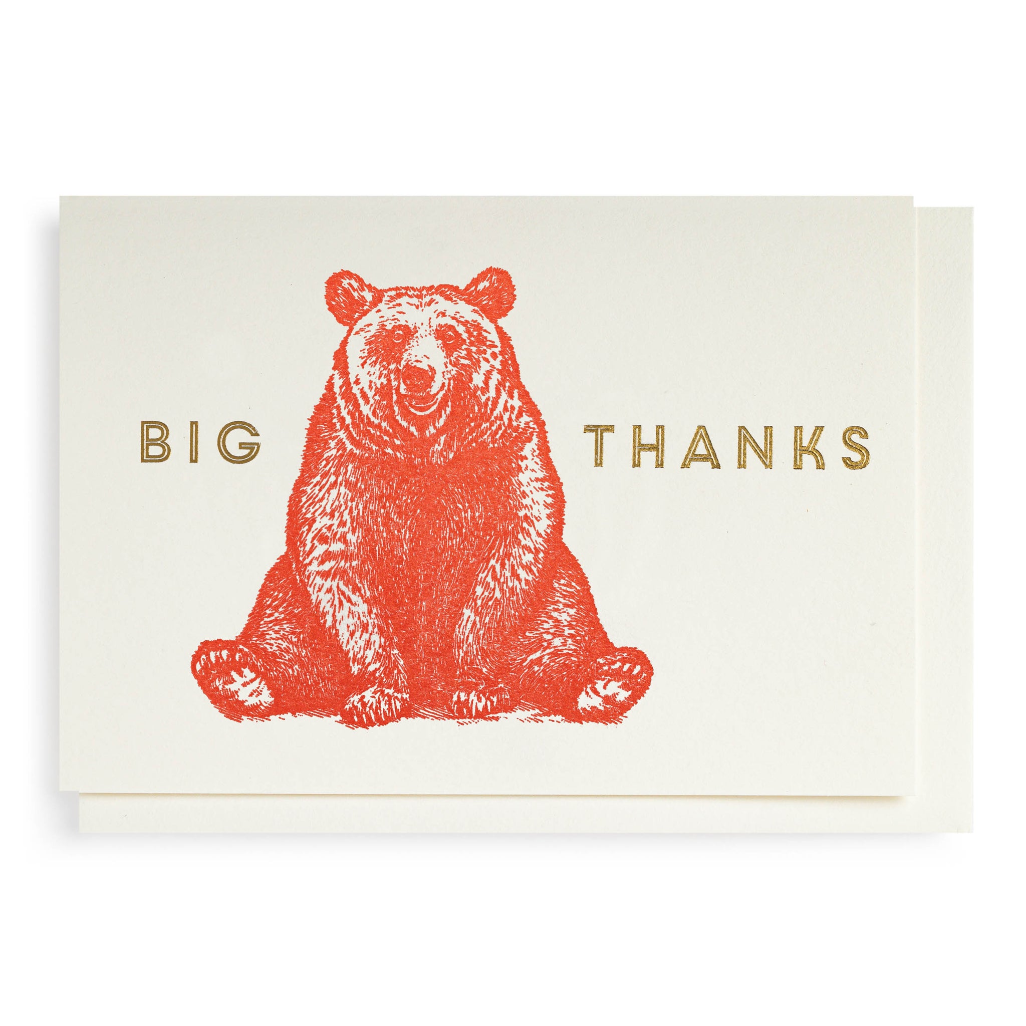 Letterpress Mini Card - Big Thanks