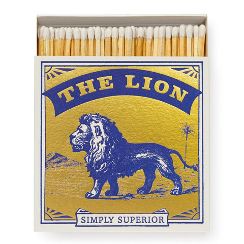 Luxury Matches from The Archivist - Gold Lion