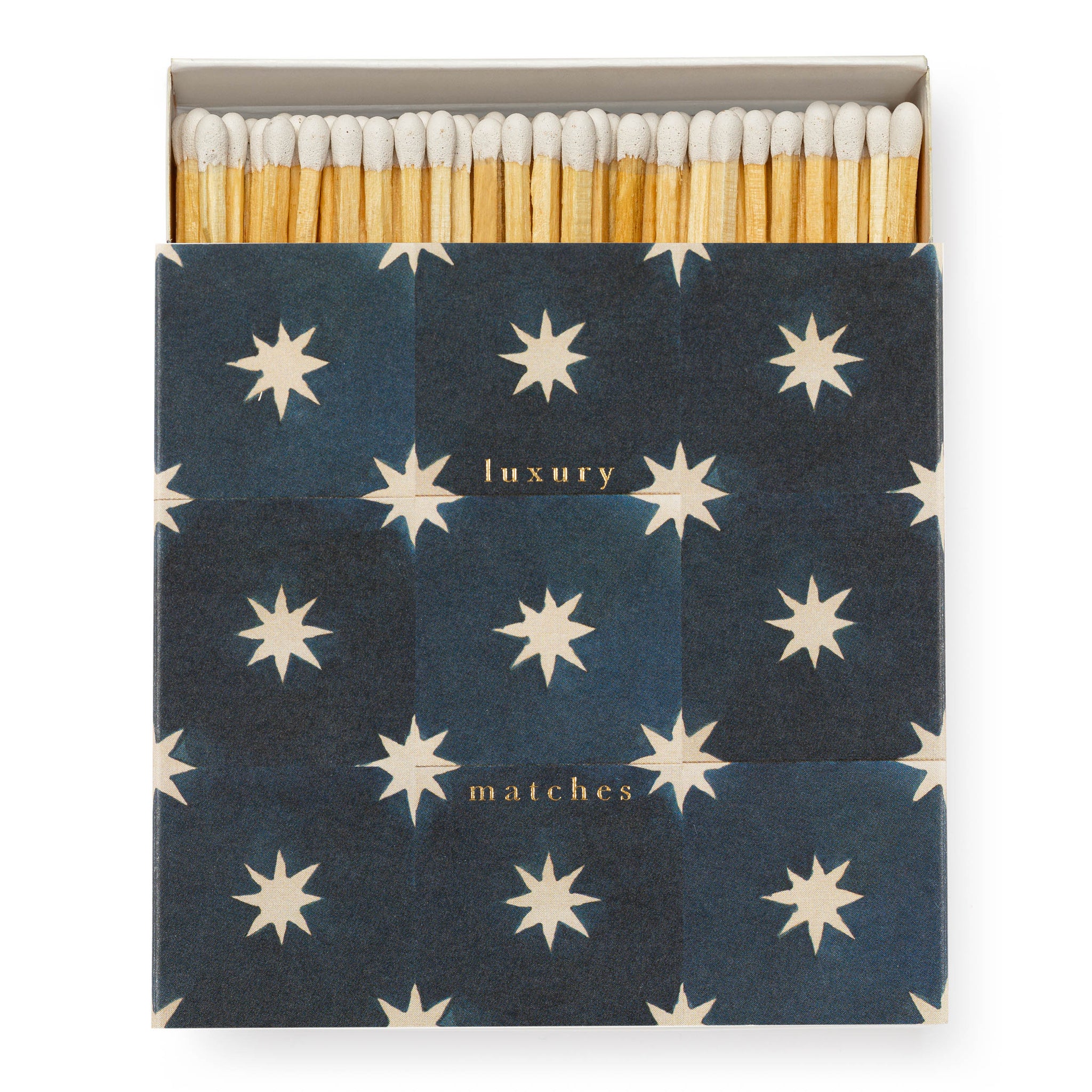 Navy Star Tile by Wanderlust Paper Co -  Luxury Box Matches from The Archivist