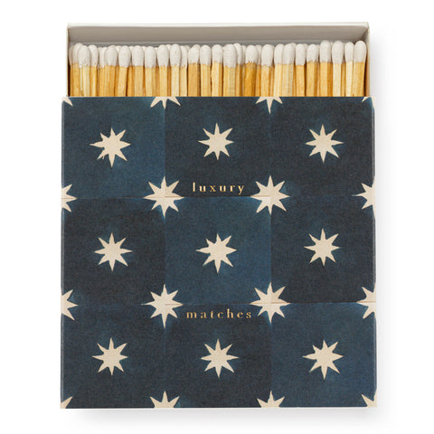Navy Star Tile by Wanderlust Paper Co -  Luxury Box Matches from The Archivist