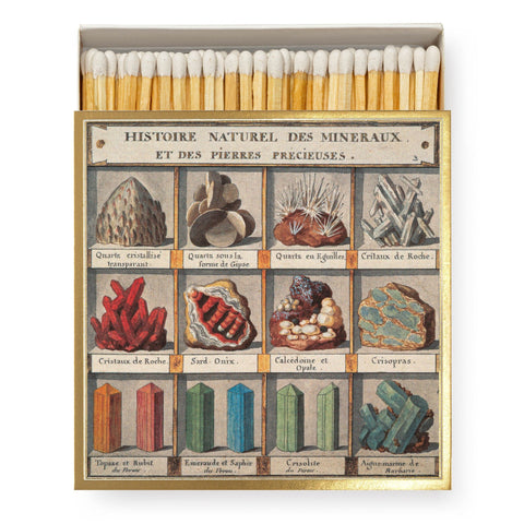 Natural History Museum Minerals - Luxury Box of Matches from The Archivist