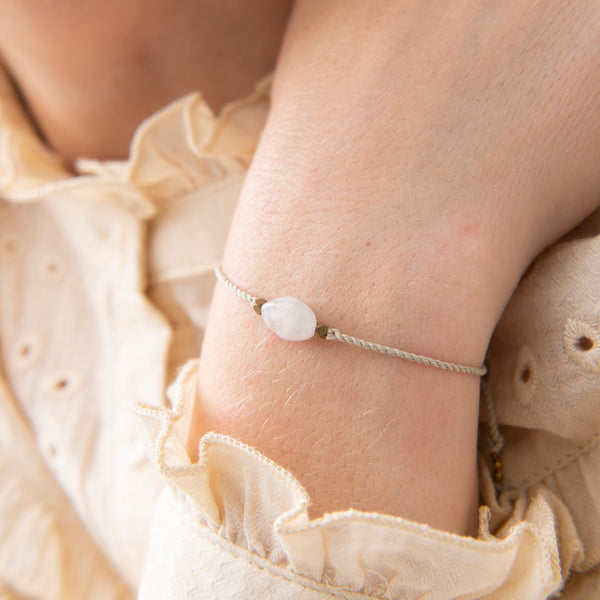 A Beautiful Story Gemstone Moonstone Gold Bracelet