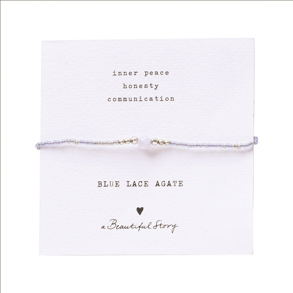A Beautiful Story Iris Blue Lace Agate Bracelet