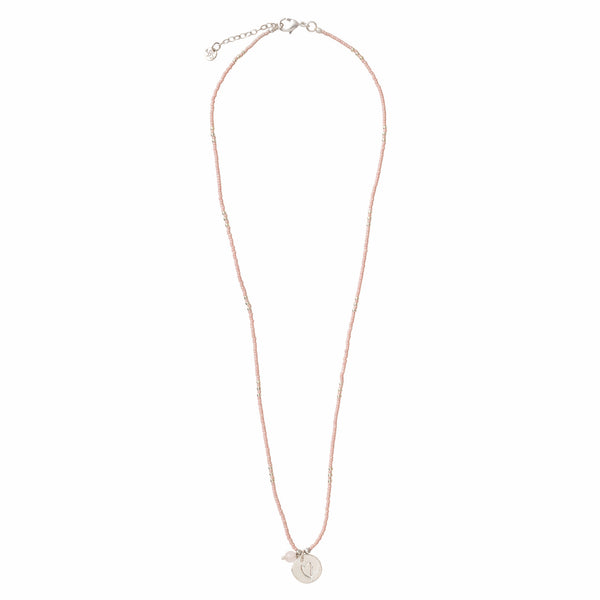 A Beautiful Story Timeless Rose Quartz Silver Necklace
