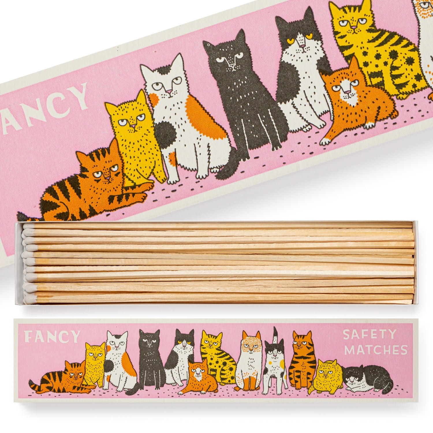 Fancy Cat Matches Long Matchbox from The Archivist