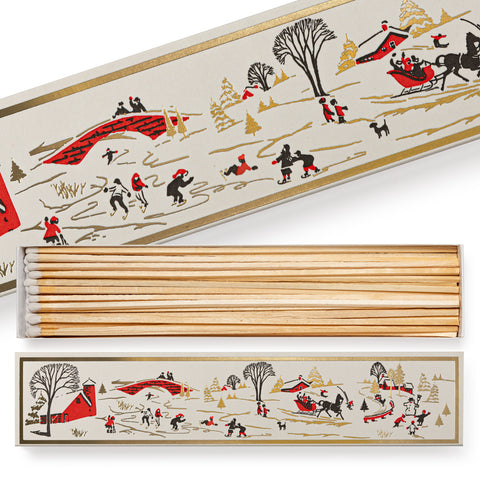 Winter Snowscape  - Luxury Long Matchbox from The Archivist