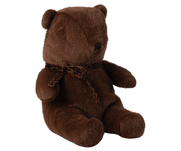 Maileg Medium Teddy Bear Plush - Dark Chocolate