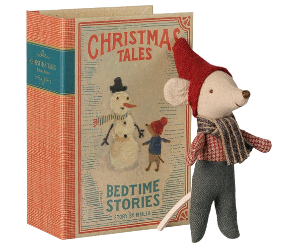 Maileg Christmas Mouse -  Baby in Book