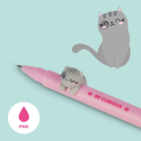 Legami Lovely Friends Gel Pen with Kitty Decoration