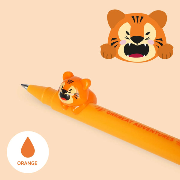 Legami Lovely Friends Gel Pen with Tiger Decoration