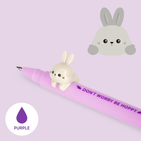 Legami Lovely Friends Gel Pen with Bunny Decoration