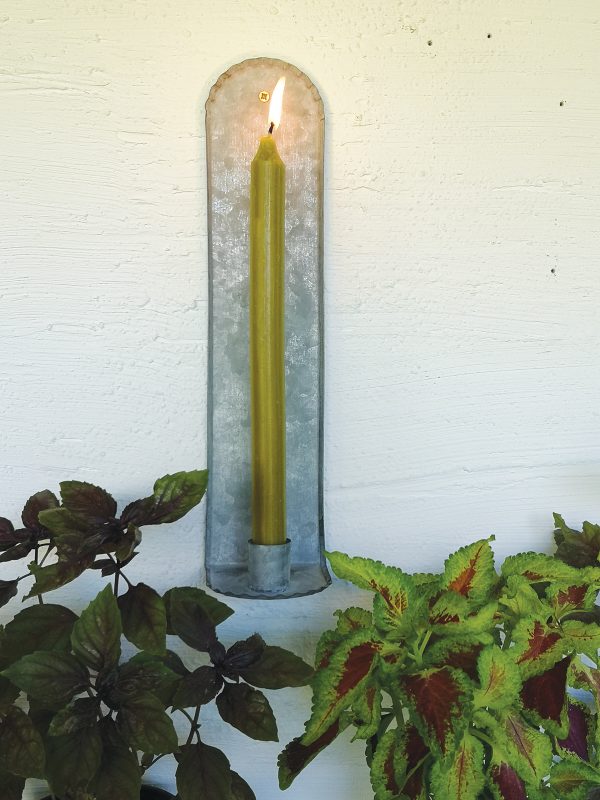 Dinner Candle Zinc Wall Sconce