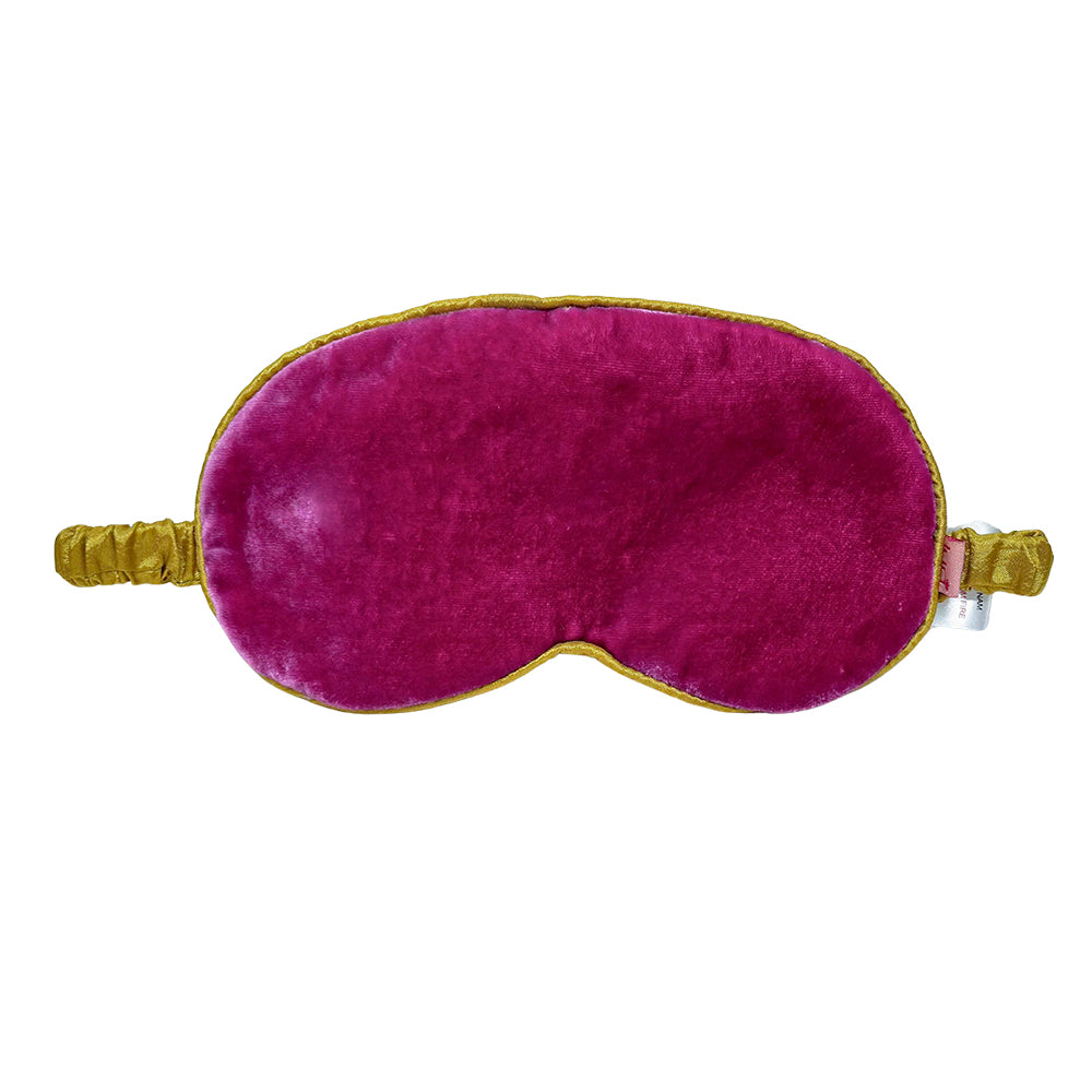 Lua Velvet Eye Mask - Pink