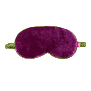 Lua Velvet Eye Mask - Plum