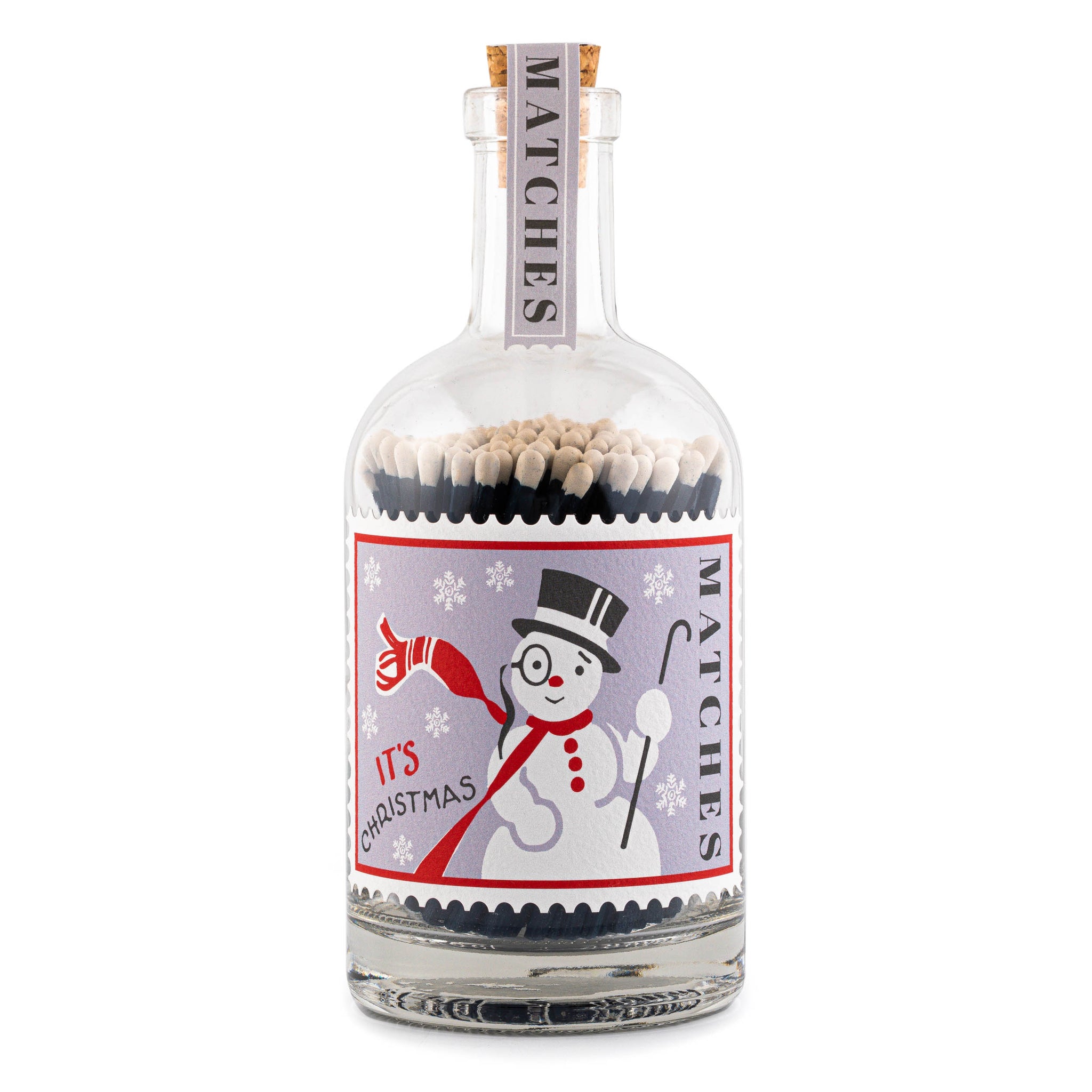 Snowman Stamp Bottle of Matches from The Archivist