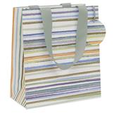Medium Gift Bag - Cool Blue Stripes