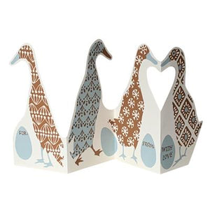 Cambridge Imprint 3D Card - Patchwork Puddleducks