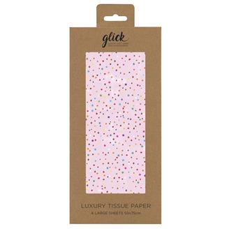 Luxury Tissue Paper - Pink Stars