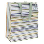 Large Gift Bag - Cool Blue Stripes