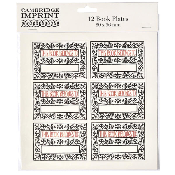 Twelve Bookplates Arabesque Border