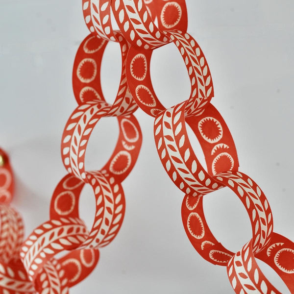 Cambridge Imprint Paper Chains - Red & White