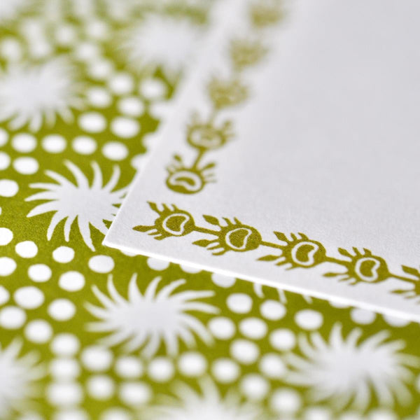 Cambridge Imprint Long Self Adhesive Labels with Bawden Green Border