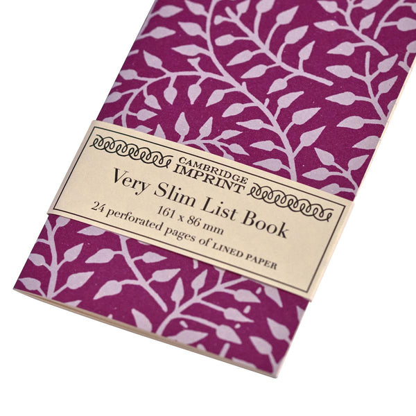 Cambridge Imprint Very Slim List Book - Dancing Hare