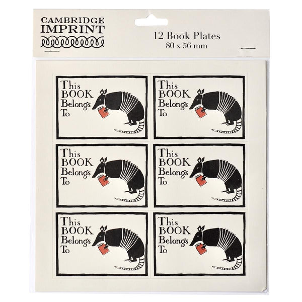 Twelve Bookplates Armadillo