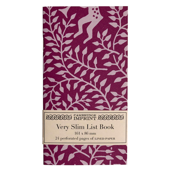 Cambridge Imprint Very Slim List Book - Dancing Hare