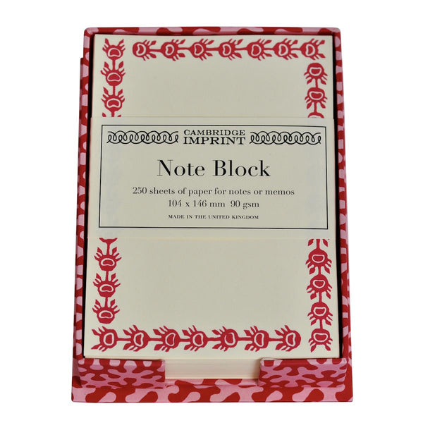 Note Holder in Kelp Raspberry Ripple