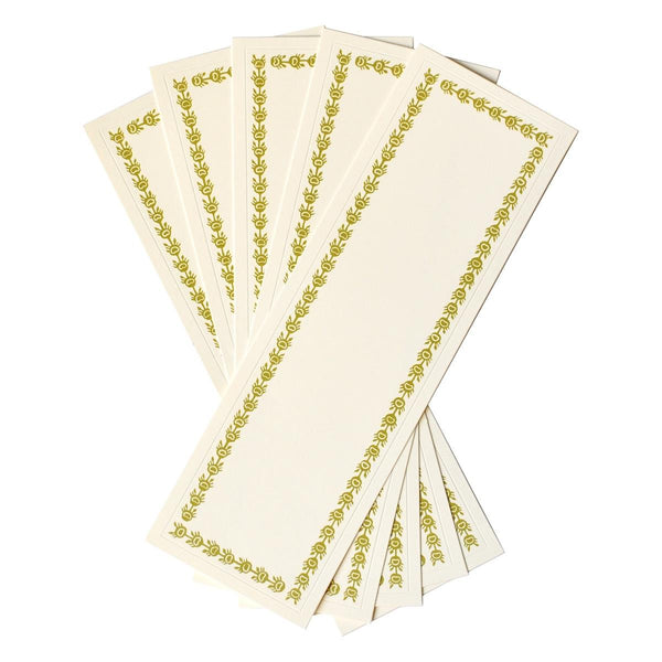 Cambridge Imprint Long Self Adhesive Labels with Bawden Green Border