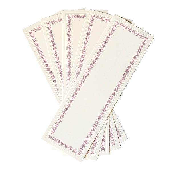 Cambridge Imprint Long Self Adhesive Labels with Cupboard Pink border