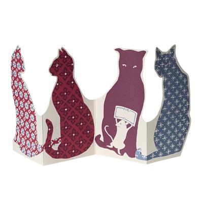 Cambridge Imprint 3D Card - Calico Cats