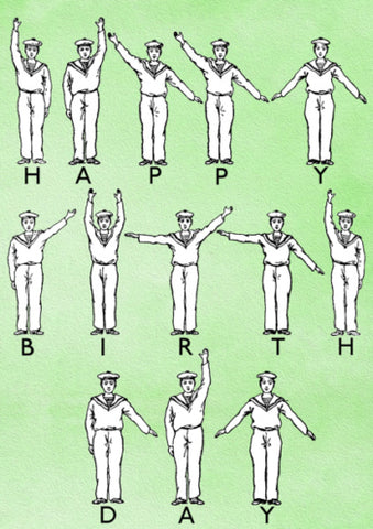 Madame Treacle  - Happy Birthday Semaphore