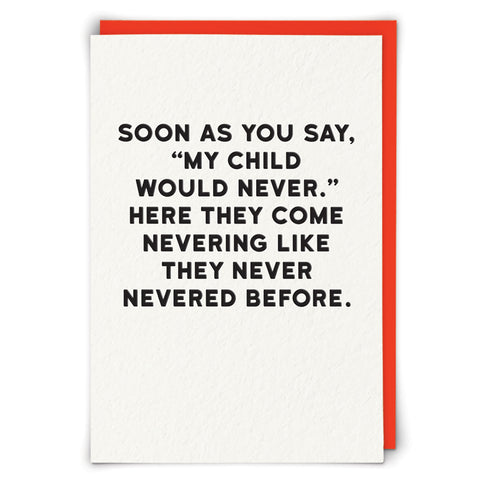 Funny Card - Never