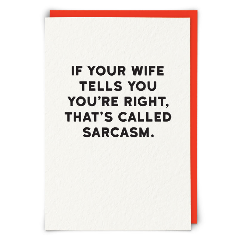 Funny Card - Sarcasm