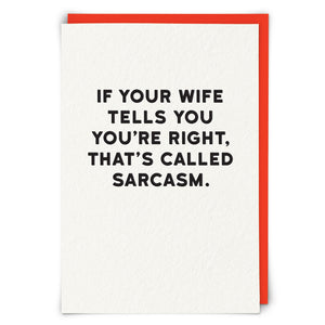 Card - Sarcasm