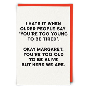 Funny Card - Margaret