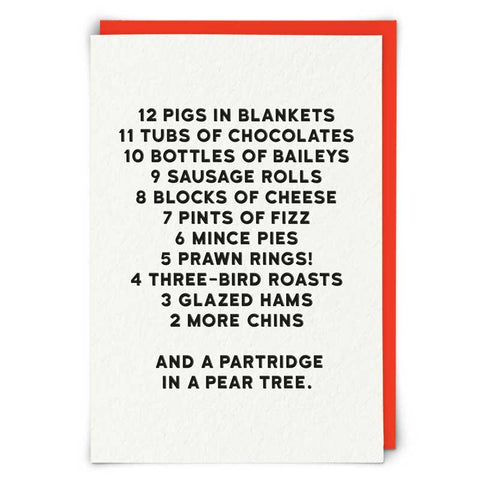 Funny Card - 12 Days of Christmas