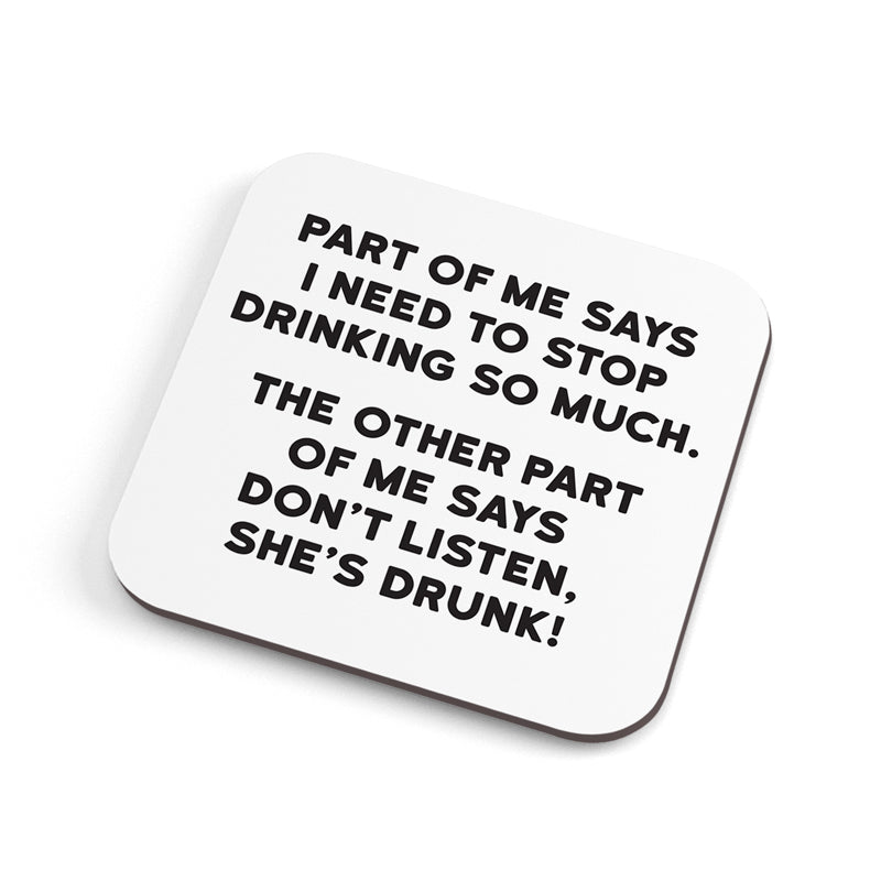 Funny Coaster - She's Drunk