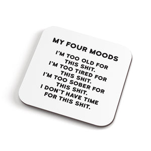Funny Rude Coaster - Four Moods