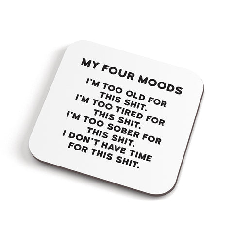 Funny Rude Coaster - Four Moods