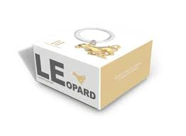 Metalmorphose Keyring - Pearl Gold Leopard