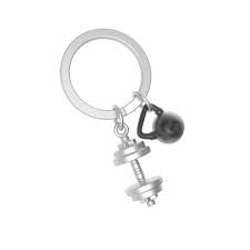 Metalmorphose Keyring -Dumbbell & Gym Weights