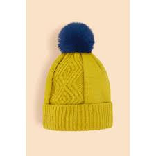 Powder Ingrid Bobble Hat -Chartreuse