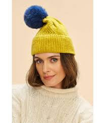 Powder Ingrid Bobble Hat -Chartreuse