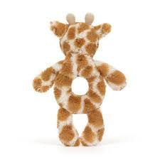 Jellycat Bartholomew Giraffe Ring Rattle