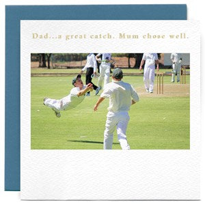 Father's Day Card - Dad A Great Catch
