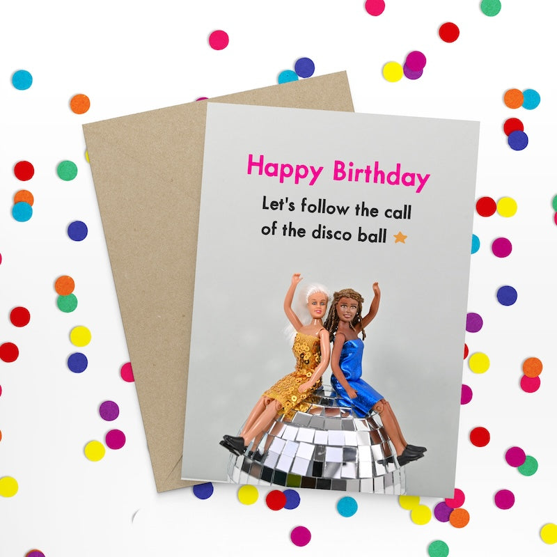 Jeffrey & Janice Card -  Disco Ball